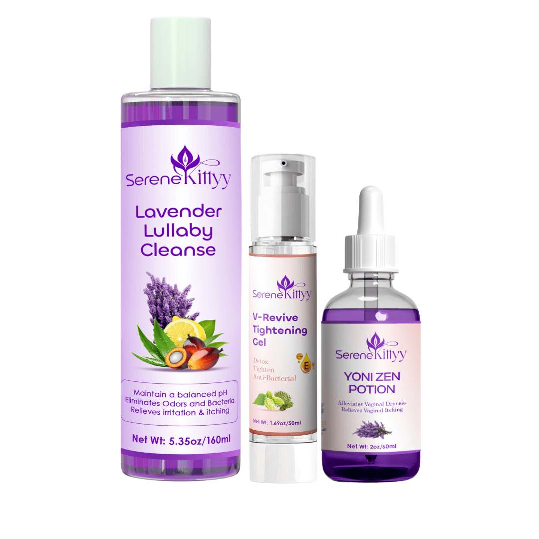 Ultimate Kitty Care Trio – Cleanse, Hydrate & Firm with Herbal Intimate Care | Full Routine for Comfort & Confidence